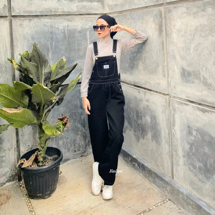 JINISO - Jumpsuit Overall Jeans Celana Panjang