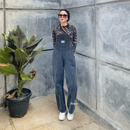 JINISO - Jumpsuit Overall Jeans Celana Panjang