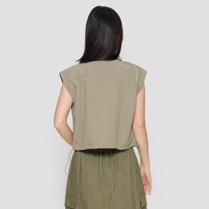 Nevada Jw Solid Parachute Sleeveless Jaket Wanita 121586937