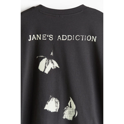 H&M Wanita Kaos Oversized Bermotif Cetak