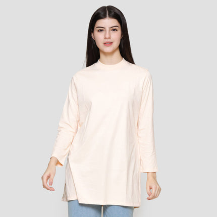 Suko Kerah Bulat Lengan Panjang Kaos Wanita 122386357