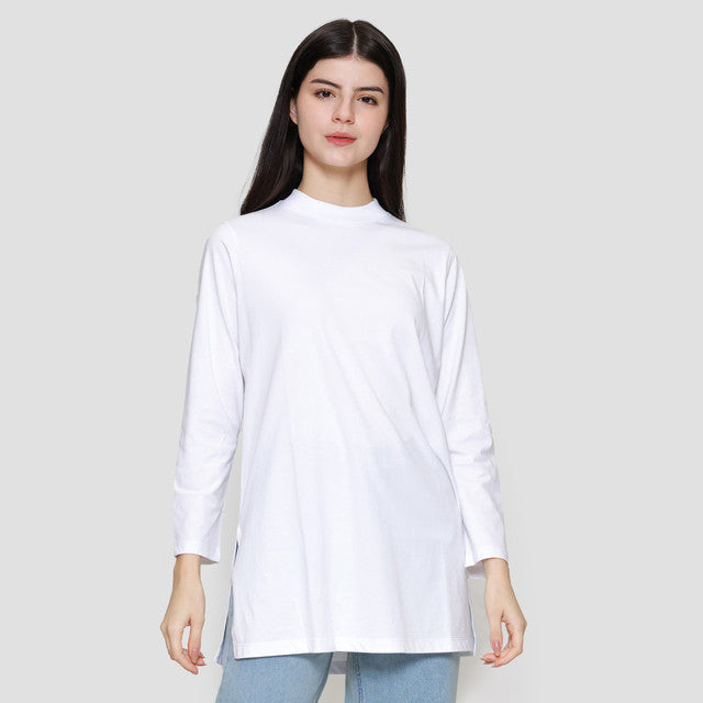 Suko Kerah Bulat Lengan Panjang Kaos Wanita 122386357