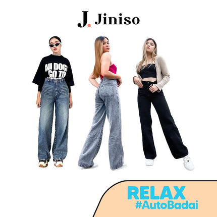 JINISO - Kulot Highwaist Relax Jeans