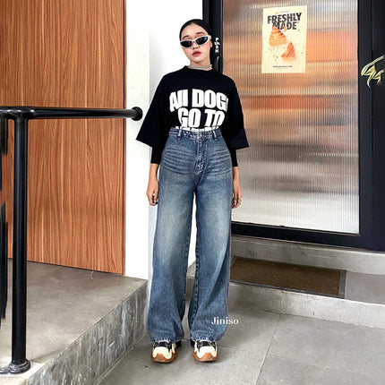 JINISO - Kulot Highwaist Relax Jeans