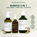 3 item (ampule, shampo, spray)