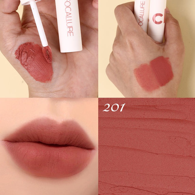 FOCALLURE Lipstik Cream Velvet-Mist Matte Lip Clay #JasmineMeetsRose Kosmetik Bibir