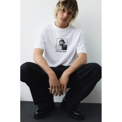 H&M Pria Loose Fit T-Shirt