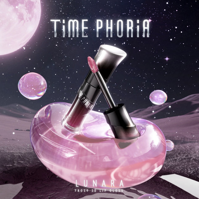TIME PHORIA - Lunara Frost 3D Lip Gloss Lipstick LipTint Lip Cream Hyper Shine Color Fresh Comfort Cooling