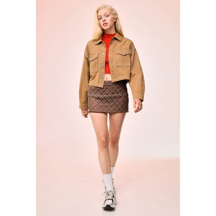 H&M Wanita Mesh mini skirt