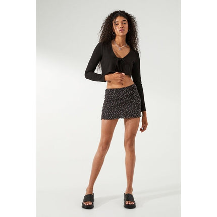H&M Wanita Mesh mini skirt
