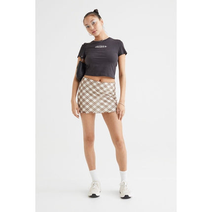 H&M Wanita Mesh mini skirt