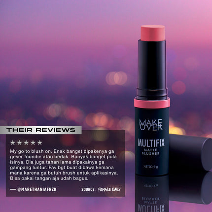MAKE OVER Multifix Matte Blusher 9 g