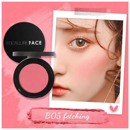 FOCALLURE Natural Blush on Sweet Face Cheek Make Up Powder-Blushed