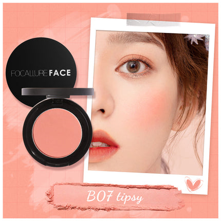 FOCALLURE Natural Blush on Sweet Face Cheek Make Up Powder-Blushed