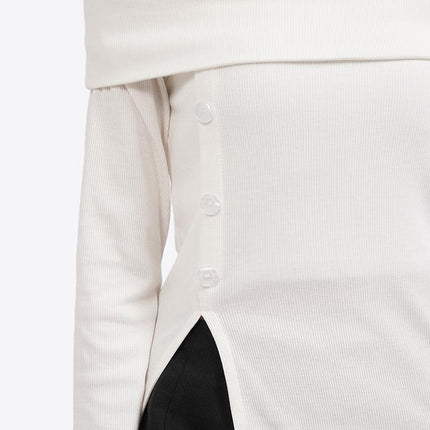 COLORBOX Off Shoulder Long Sleeve Top Off White