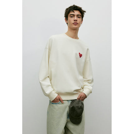 H&M Pria Oversized Fit Printed Sweatshirt