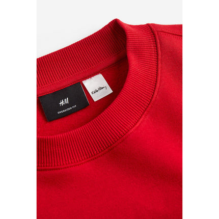 H&M Pria Oversized Fit Printed sweatshirt