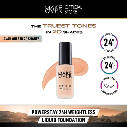MAKE OVER Powerstay 24H Weightless Liquid Foundation
