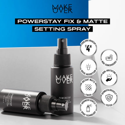 MAKE OVER Powerstay Fix & Matte Setting Spray
