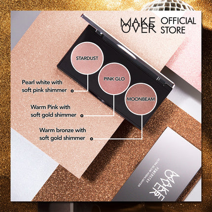 MAKE OVER Powerstay Ultra Glow Highlighter 3 x 3.5 g