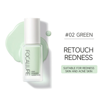 FOCALLURE Primer Lightweight Moisturizer Brighten Skin Barrier Retouch Redness