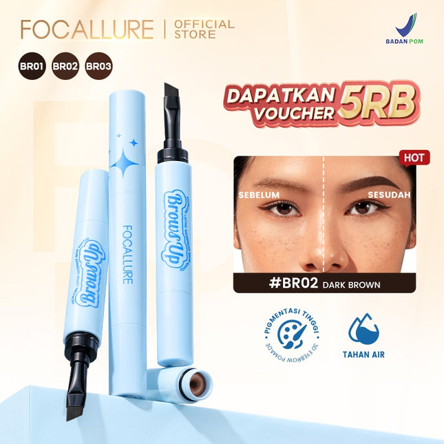 FOCALLURE Pro-stay 3D Eyebrow Cream Tahan lama 3 Warnas