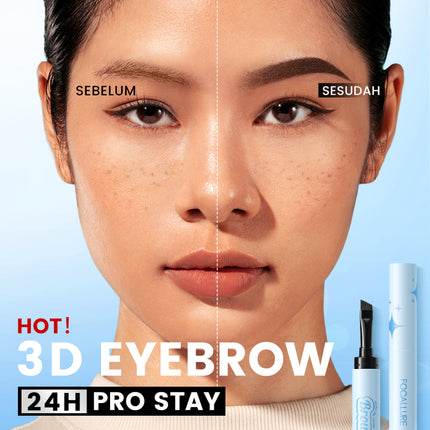 FOCALLURE Pro-stay 3D Eyebrow Cream Tahan lama 3 Warnas