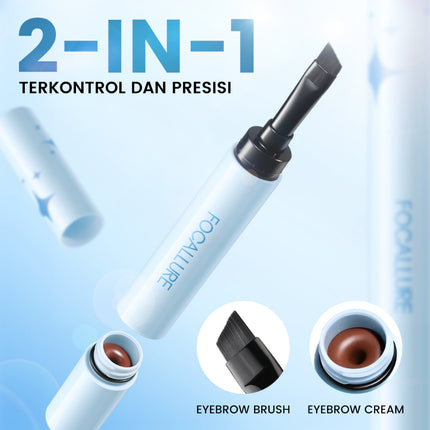 FOCALLURE Pro-stay 3D Eyebrow Cream Tahan lama 3 Warnas
