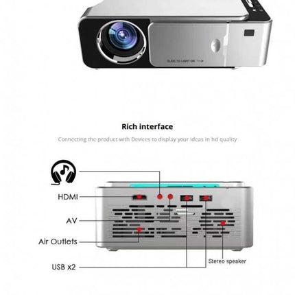 Proyektor Mini UNIC T6S 3500 Lumens Wireless Mirroring Display