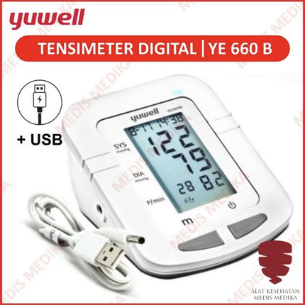 ￼Yuwell YE660B Tensimeter Digital Intellisense Alat Cek Ukur Test Tes Tekanan Darah Tensi Meter YE 660 B