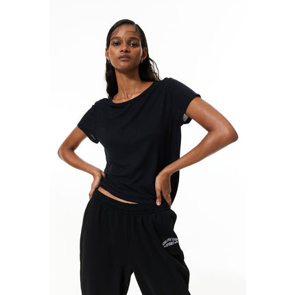 H&M Wanita Ribbed T-shirt