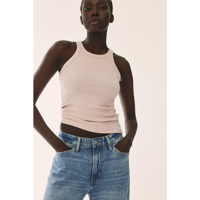 H&M Wanita Ribbed vest top