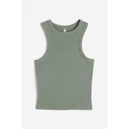 H&M Wanita Ribbed vest top 1209123_3
