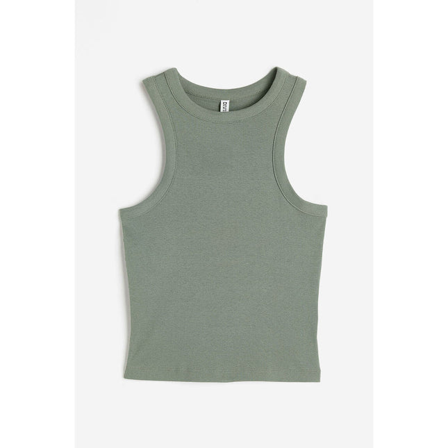 H&M Wanita Ribbed vest top 1209123_3