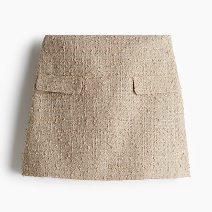 H&M Wanita Rok tenun Bouclé