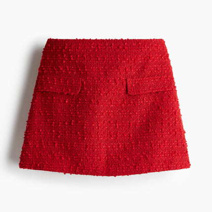 H&M Wanita Rok tenun Bouclé