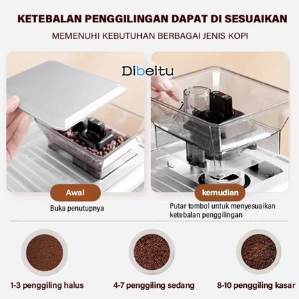 Mesin Kopi Multi/Grinder/Milk Frother 2 Boiler 20Bar 1350W -AM7301