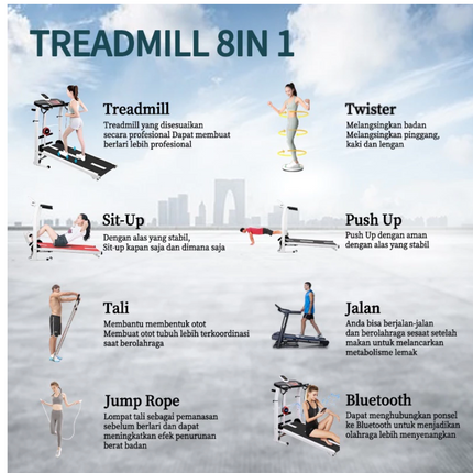 Manual Treadmill Super Murah Kokoh Kuat Multifunction\treadmill gym olahraga