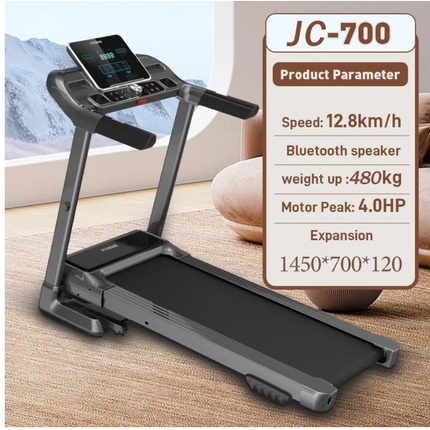 readmill electric low watt JC700 garansi Bluetooth Musik 1-15 km/h BB 580KG