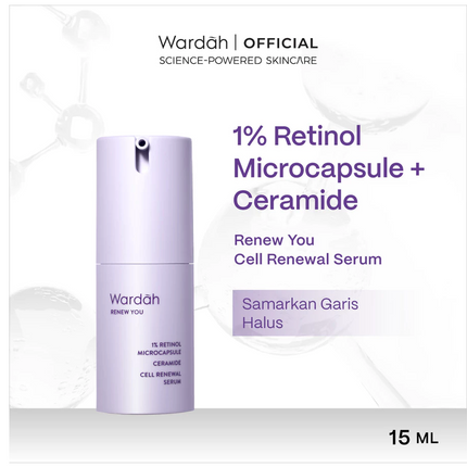 Wardah Renew You Paket Lengkap Full Regime (Serum, Night Cream, Essence, Day Cream, Facial Wash)