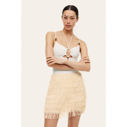 H&M Wanita Sequin-fringed skirt
