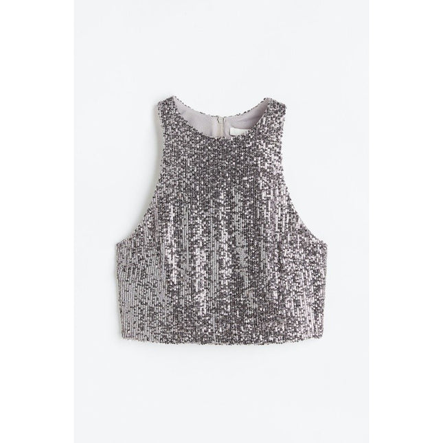 H&M Wanita Sequined vest top