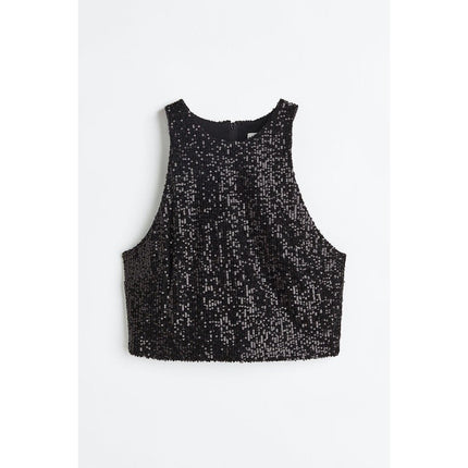 H&M Wanita Sequined vest top