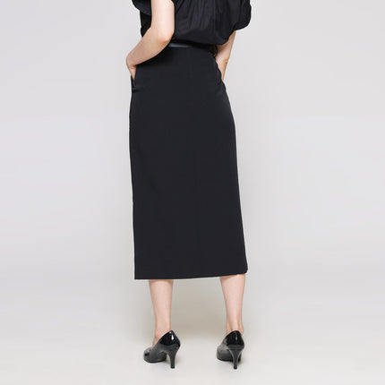 ZES Slit With Belt Rok Midi Wanita Melwb007 121836827