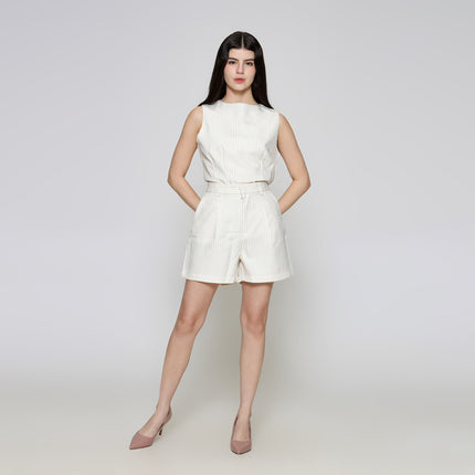 ZES Stripe One Set With Top Celana Pendek Wanita NIFWB009 122383547