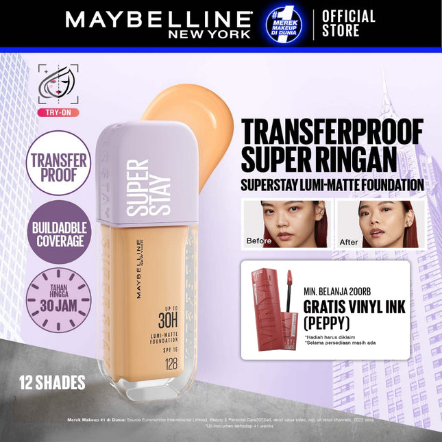 Maybelline Superstay Lumi Matte Liquid Foundation 35 mL