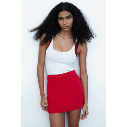 H&M Wanita Tailored mini skirt