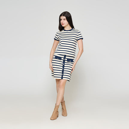 ZES Tee With Gold Button On Shoulder Kaos Wanita AMJTP001 122393027