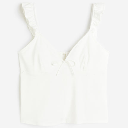 H&M Wanita Tie-detail jersey top