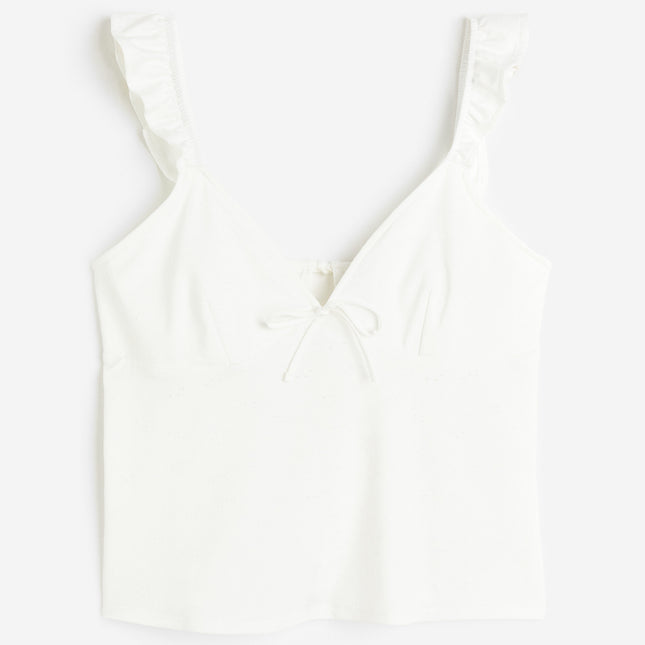 H&M Wanita Tie-detail jersey top